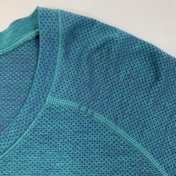 Lululemon Shirt Mens XL Extra Large Teal Blue Long Sleeve Activewear Workout Gym - Picture 5 of 13